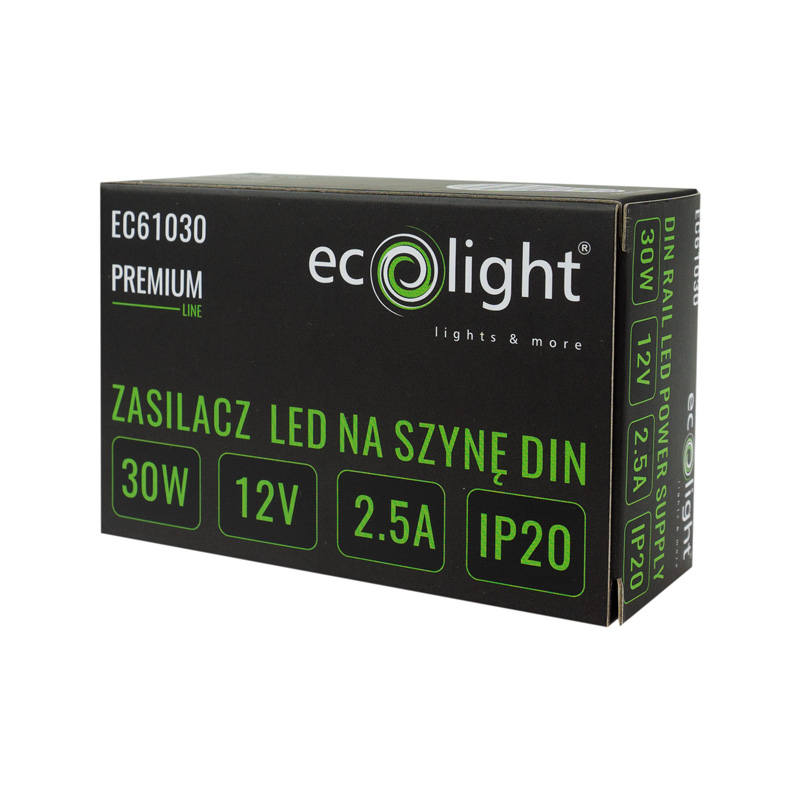 Zasilacz na szynę din premium 3m 12v 30w 3 Zasilacz na szynę din premium 3m 12v 30w - obrazek 3