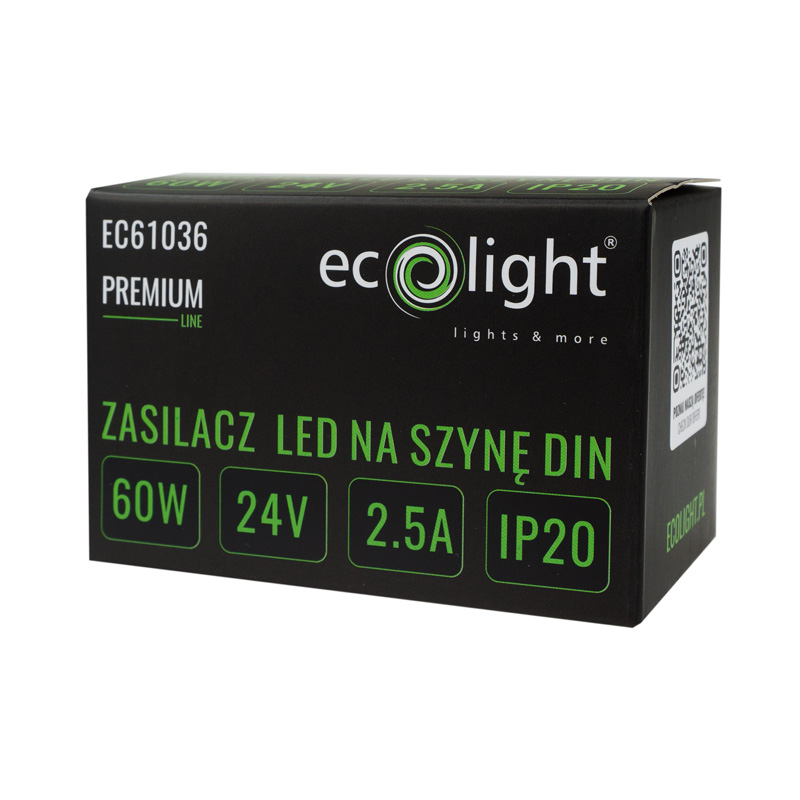 Zasilacz na szynę din premium 3m 24v 60w 3 Zasilacz na szynę din premium 3m 24v 60w - obrazek 3