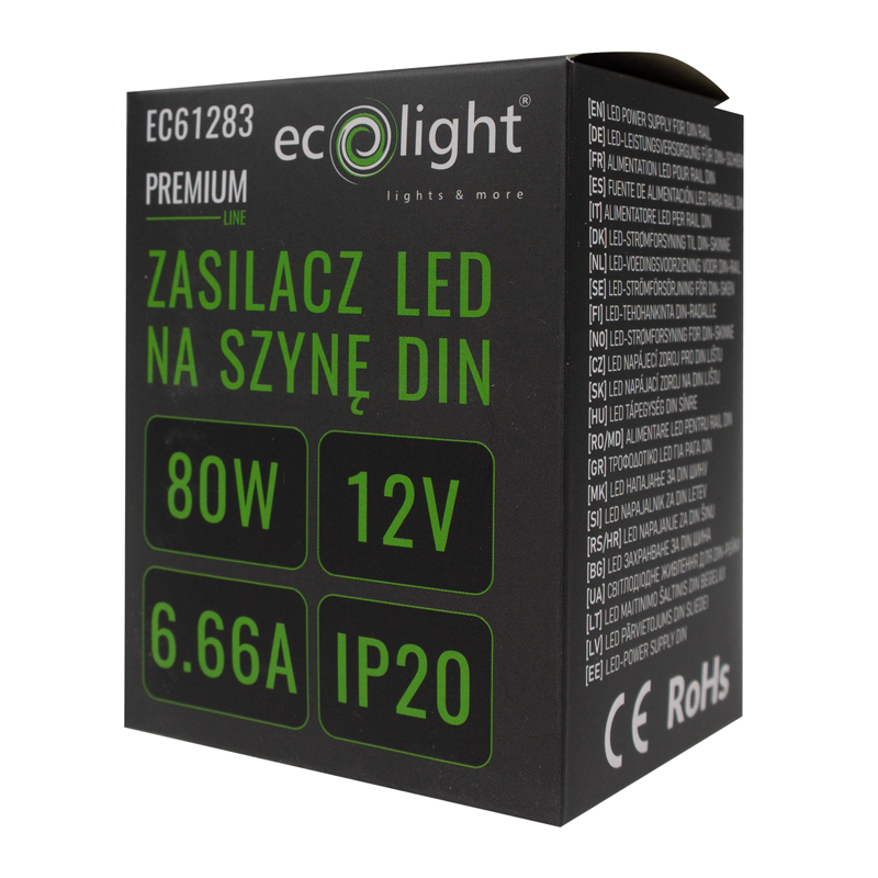 Zasilacz na szynę din premium 4m 12v 80w 3 Zasilacz na szynę din premium 4m 12v 80w - obrazek 3