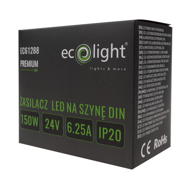 Zasilacz na szynę din premium 5m 24v 150w 3 Zasilacz na szynę din premium 5m 24v 150w - obrazek 3