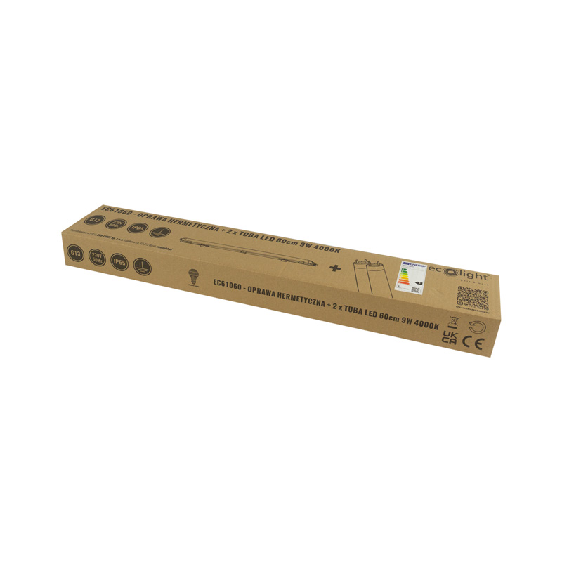 Zestaw oprawa hermetyczna + 2xtuba LED 60cm 4000k 7 Zestaw oprawa hermetyczna + 2xtuba LED 60cm 4000k - obrazek 7